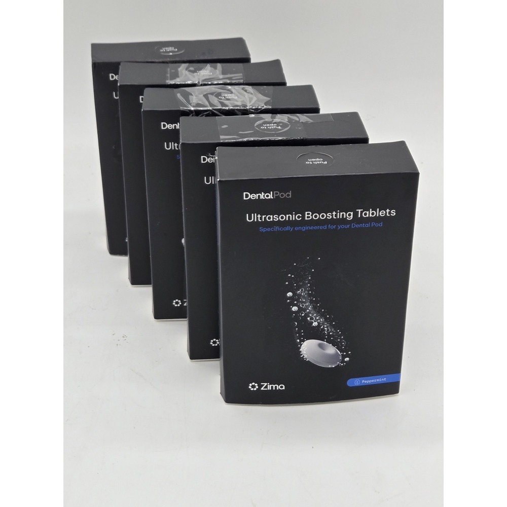 Zima DentalPod Ultrasonic Boosting Tablets Peppermint 30ct x 5 Boxes 150 Total